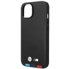 BMW Leather Hot Stamp Tricolor – Etui iPhone 14 Plus (Czarny) (BMHCP14M22PTDK)