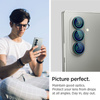 Spigen Optik Pro HD GLAS.TR EZ Fit Camera Protector 2-Pack - Szkło ochronne na obiektyw do Samsung Galaxy Z Fold 7 (2 szt)(Czarny) (AGL09581)