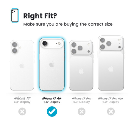 Speck Presidio Perfect Clear MagSafe - Etui iPhone Air (Clear / Silver) (150963-3240)