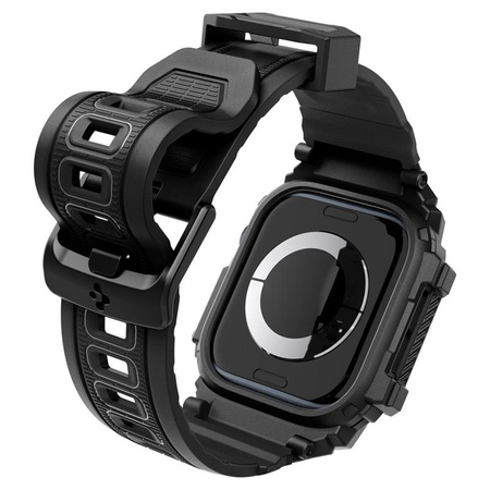 Spigen Rugged Armor Pro - Pasek z obudową do Apple Watch 10 46 mm (Matte Black) (ACS08604)