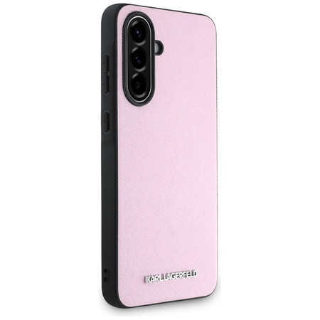Karl Lagerfeld Saffiano Metal Logo - Etui do Samsung Galaxy A56 5G (różowy) (KLHCSA56PSAFWMCP)
