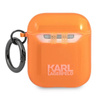 Karl Lagerfeld Choupette Head - Etui Airpods (fluo pomarańczowy) (KLA2UCHFO)