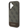 Guess 4G Bottom Stripe - Etui iPhone 16 Plus (brązowy) (GUHCP16MG4GLBR)