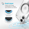 Speck Presidio Perfect-Clear ClickLock & MagSafe - Etui iPhone 16 (Clear / Chrome Finish / Serene Silver) (150691-3199)