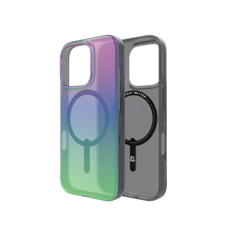 ZAGG Milan Snap - obudowa ochronna do iPhone 16 Pro kompatybilna z MagSafe (raven feather) (702315116)