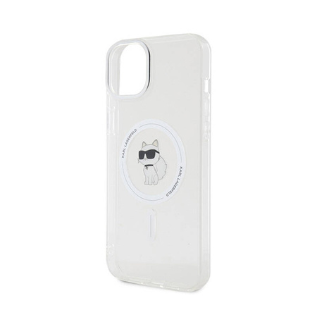 Karl Lagerfeld IML Choupette MagSafe - Etui iPhone 15 Plus (przezroczysty) (KLHMP15MHFCCNOT)