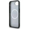 Guess IML Metal Glitter 4G Circle Triangle MagSafe - Etui do iPhone 16e (czarny) (GUHMPSE4HG4PRTGK)