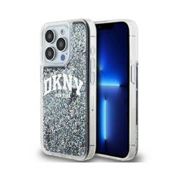 DKNY Liquid Glitter Big Logo - Etui iPhone 13 Pro (czarny) (DKHCP13LLBNAEK)