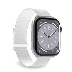 PURO Nylon Sport - Pasek do Apple Watch 44/45/46/49 mm (Biały) (PUSPORTAW44WHI)
