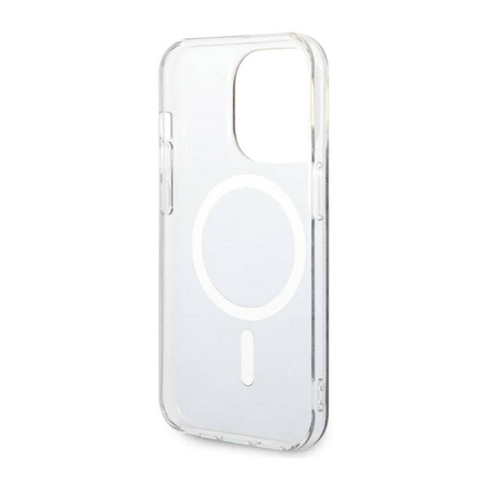 Guess 4G MagSafe - Etui iPhone 14 Pro (Czarny) (GUHMP14LH4STK)