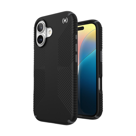 Speck Presidio2 Grip - Etui iPhone 16 (Black / Slate Grey / White) (150779-3205)