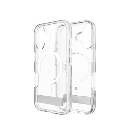 ZAGG Crystal Palace Snap Kickstand - obudowa ochronna z podstawką do iPhone 16 kompatybilna z MagSafe (clear) (702315046)