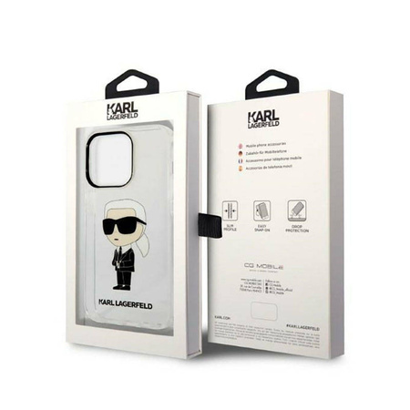 Karl Lagerfeld IML NFT Ikonik - Etui iPhone 14 Pro Max (przezroczysty) (KLHCP14XHNIKTCT)