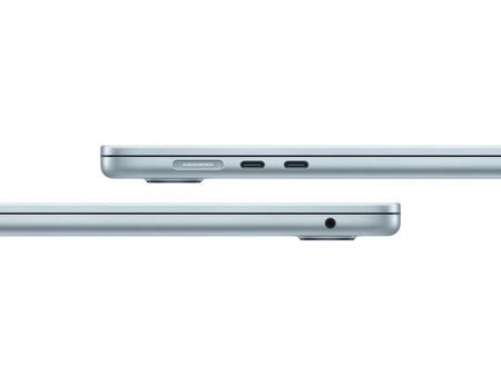 Apple MacBook Air 15,3” M4 (10 CPU, 10 GPU) 16GB RAM, 256GB SSD, 70W - Błękitny (MC7A4ZE/A/70W)