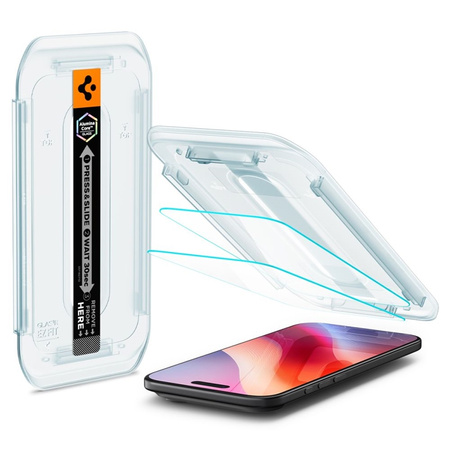 Spigen Glas.TR EZ Fit 2-Pack - Szkło hartowane do iPhone Air (2 sztuki) (AGL09861)