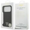 Guess Silicone Triangle Logo MagSafe - Etui iPhone 17 Pro (czarny) (GUHMP17LSCTRLMK)