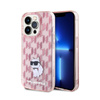 Karl Lagerfeld Monogram Choupette - Etui iPhone 15 Pro Max (różowy) (KLHCP15XHNCMKLP)
