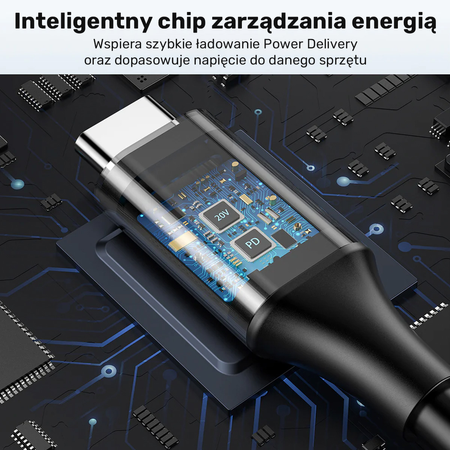 Kabel zasilający do laptopa HP 65W USB-C - DC 4,5mm - czarny (C14117BK-1.8M)