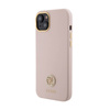 Guess Silicone Logo Strass 4G - Etui iPhone 15 (różowy) (GUHCP15SM4DGPP)