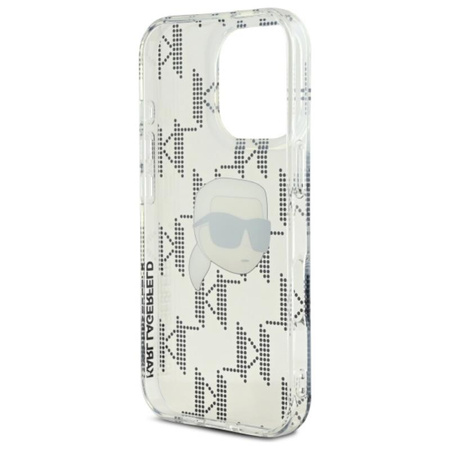 Karl Lagerfeld IML Karl Head Electroplated - Etui  iPhone 16 Pro (przezroczysty) (KLHCP16LHKLPKHT)