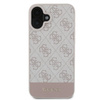 Guess 4G Bottom Stripe - Etui iPhone 16 Plus (różowy) (GUHCP16MG4GLPI)