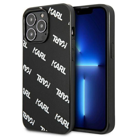 Karl Lagerfeld Allover - Etui iPhone 13 Pro (czarny) (KLHCP13LPULMBK3)