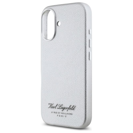 Karl Lagerfeld Hotel RSG - Etui iPhone 16 (szary) (KLHCP16SPGWCMKHG)