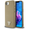 Guess Grained Triangle MagSafe - Etui do iPhone 16e (brązowy) (GUHMPSE4PGTSPSW)