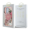 Guess IML Flower & Tonal Circle MagSafe - Etui iPhone 16 Pro Max (różowy) (GUHMP16XHFWBDCEP)