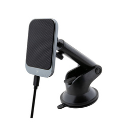 BMW MagSafe Signature Edition - Magnetyczny uchwyt samochodowy z ładowaniem bezprzewodowym 15W (czarny) (BMMWCCDTPK)