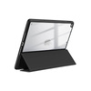 Crong PrimeFolio – Etui iPad 10.2” (2021-2019) z podstawką i schowkiem na Apple Pencil (czarny/przezroczysty) (CRG-PRF-IPD102-BLK)