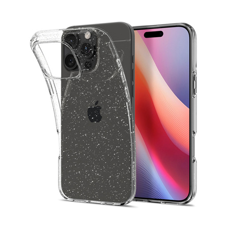 Spigen Liquid Crystal Glitter - Etui do iPhone 16 Pro (Przezroczysty) (ACS08113)