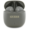 Guess Printed Classic Logo - Słuchawki Bluetooth TWS + etui ładujące (szary) (GUTWSJ14ESGE)