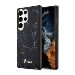 Guess Marble Collection - Etui Samsung Galaxy S23 Ultra (czarny) (GUHCS23LPCUMAK)