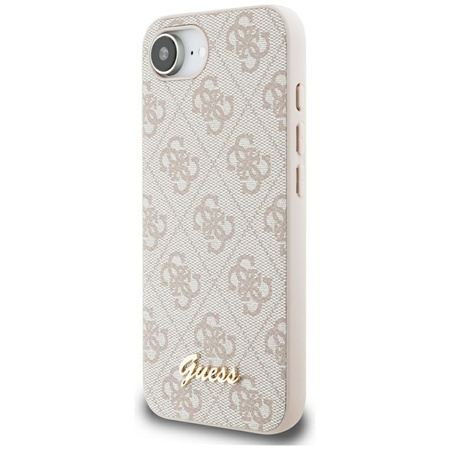 Guess 4G Script Logo MagSafe - Etui do iPhone 16e (różowy) (GUHMPSE4HG4SHP)
