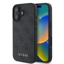 Guess 4G Classic - Etui iPhone 16 (czarny) (GUHCP16SG4GFGR)