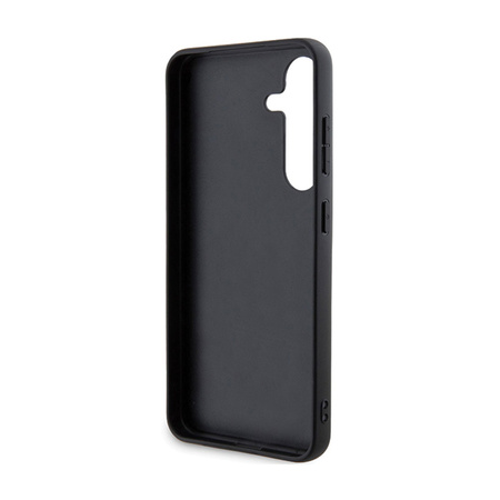 BMW Leather Carbon Blue Line - Etui Samsung Galaxy S24 (czarny) (BMHCS24S22NBCK)