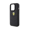 Ferrari Quilted Metal Logo - Etui iPhone 15 Pro (czarny) (FEHCP15LRDUK)