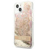 Guess Liquid Glitter Paisley - Etui iPhone 13 mini (złoty) (GUHCP13SLFLSD)