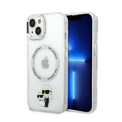 Karl Lagerfeld IML NFT Karl & Choupette MagSafe - Etui iPhone 14 Plus (przezroczysty) (KLHMP14MHNKCIT)