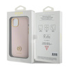Guess Silicone Logo Strass 4G - Etui iPhone 15 (różowy) (GUHCP15SM4DGPP)