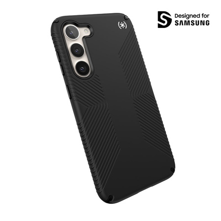 Speck Presidio2 Grip - Antypoślizgowe etui Samsung Galaxy S23+ (Black/Black/White) (150340-D143)