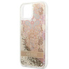 Guess Liquid Glitter Paisley - Etui iPhone 13 mini (złoty) (GUHCP13SLFLSD)