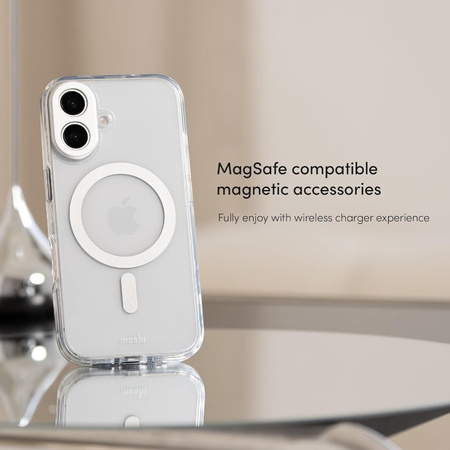 Moshi iGlaze MagSafe - Etui iPhone 16 Pro Max (Luna Silver) (99MO241014)