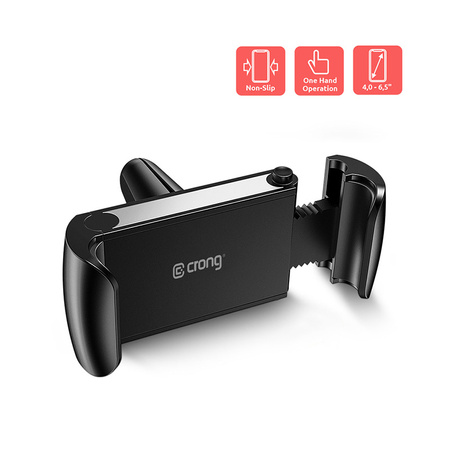 Crong Universal Smart Car Holder – Uniwersalny uchwyt samochodowy do telefonu 4"-6,5” (czarny) (CRG-CH2-BLK)