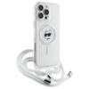 Karl Lagerfeld IML Choupette Head & Cord MagSafe - Etui iPhone 16 Pro (przezroczysty) (KLHMP16LHCCHNT)