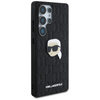 Karl Lagerfeld Leather Monogram Pin Logo Karl Head - Etui Samsung Galaxy S25 Ultra (czarny) (KLHCS25LPGKLKIPK)