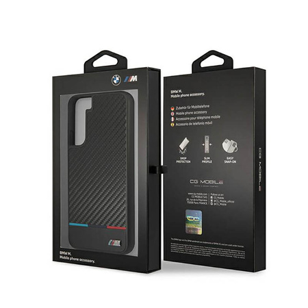 BMW M Collection Triangles - Etui Samsung Galaxy S22+ (czarny) (BMHCS22MPUCARTCBK)