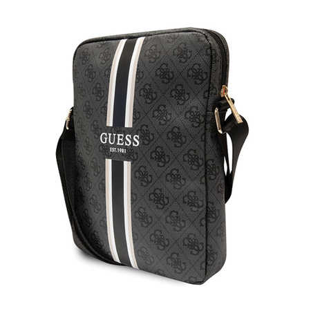 Guess 4G Stripes Tablet Bag - Torba na tablet 10" (Czarny) (GUTB10P4RPSK)