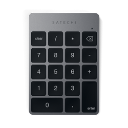 Satechi Slim Wireless Keypad - aluminiowa klawiatura numeryczna Bluetooth (space gray) (ST-KSALKPM)